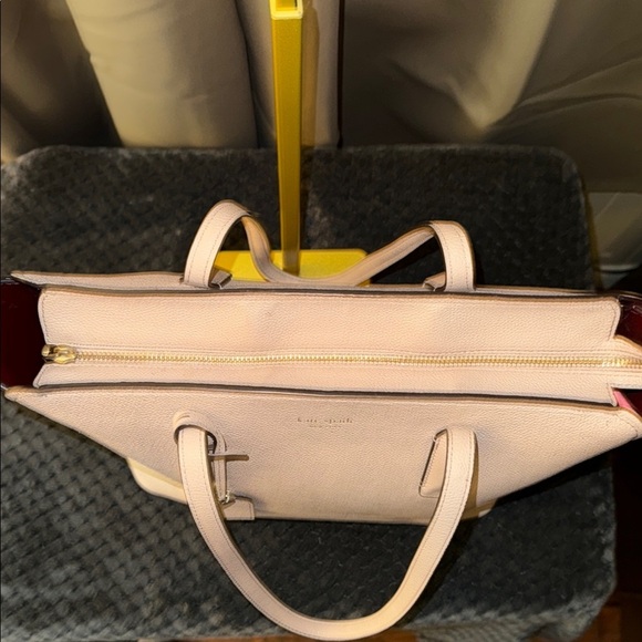Kate Spade Pink With Red interior Leather Tote Bag EUC - Picture 10 of 16